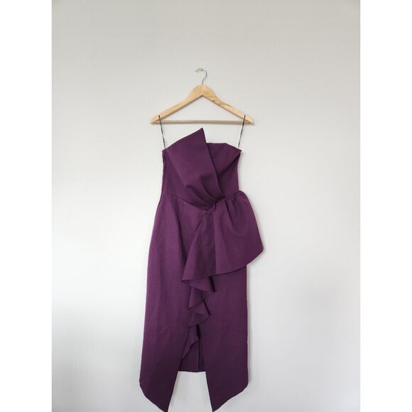 ELLIATT Reception Cascade‎ Ruffle Strapless Cocktail Dress | Size S - Picture 1 of 9